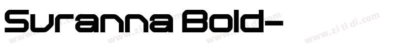 Suranna Bold字体转换